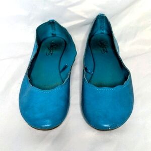 City Streets Teal Ballet Flats